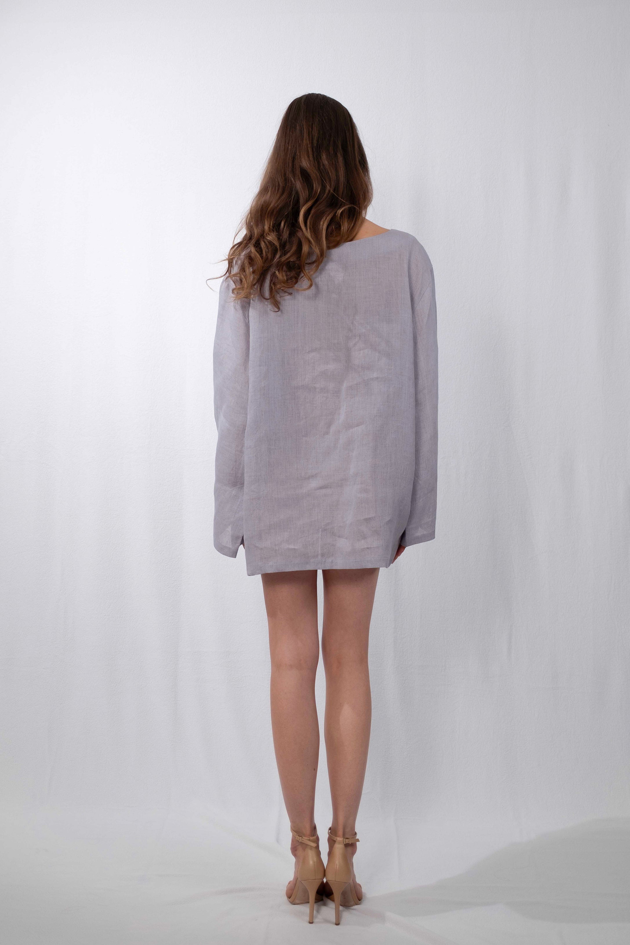 Misty Hemp Natural-Dye Tunic