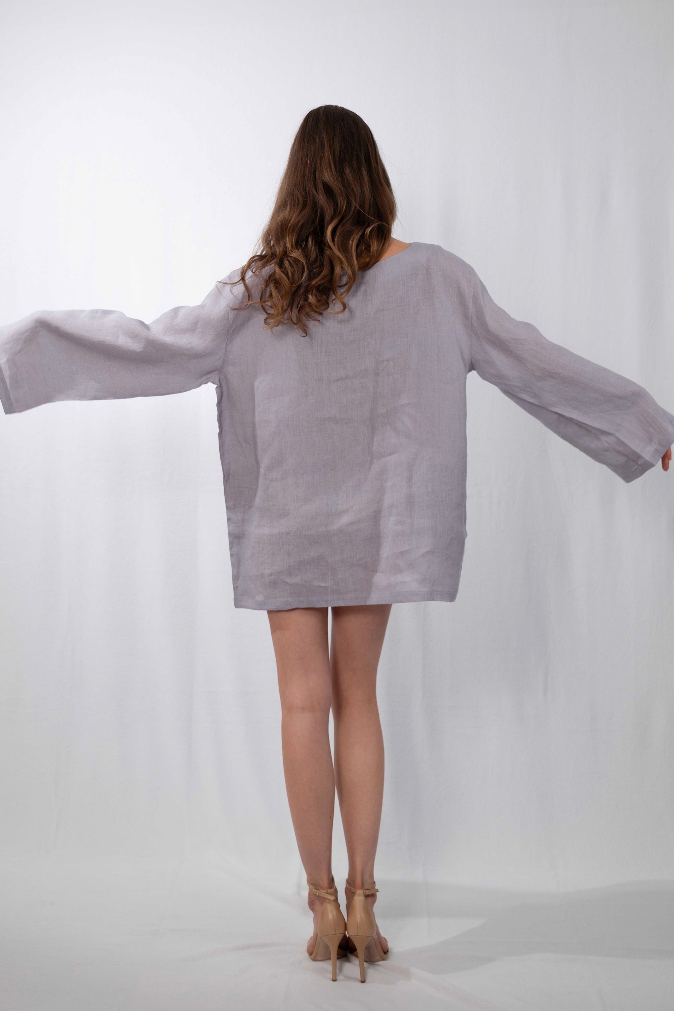 Misty Hemp Natural-Dye Tunic