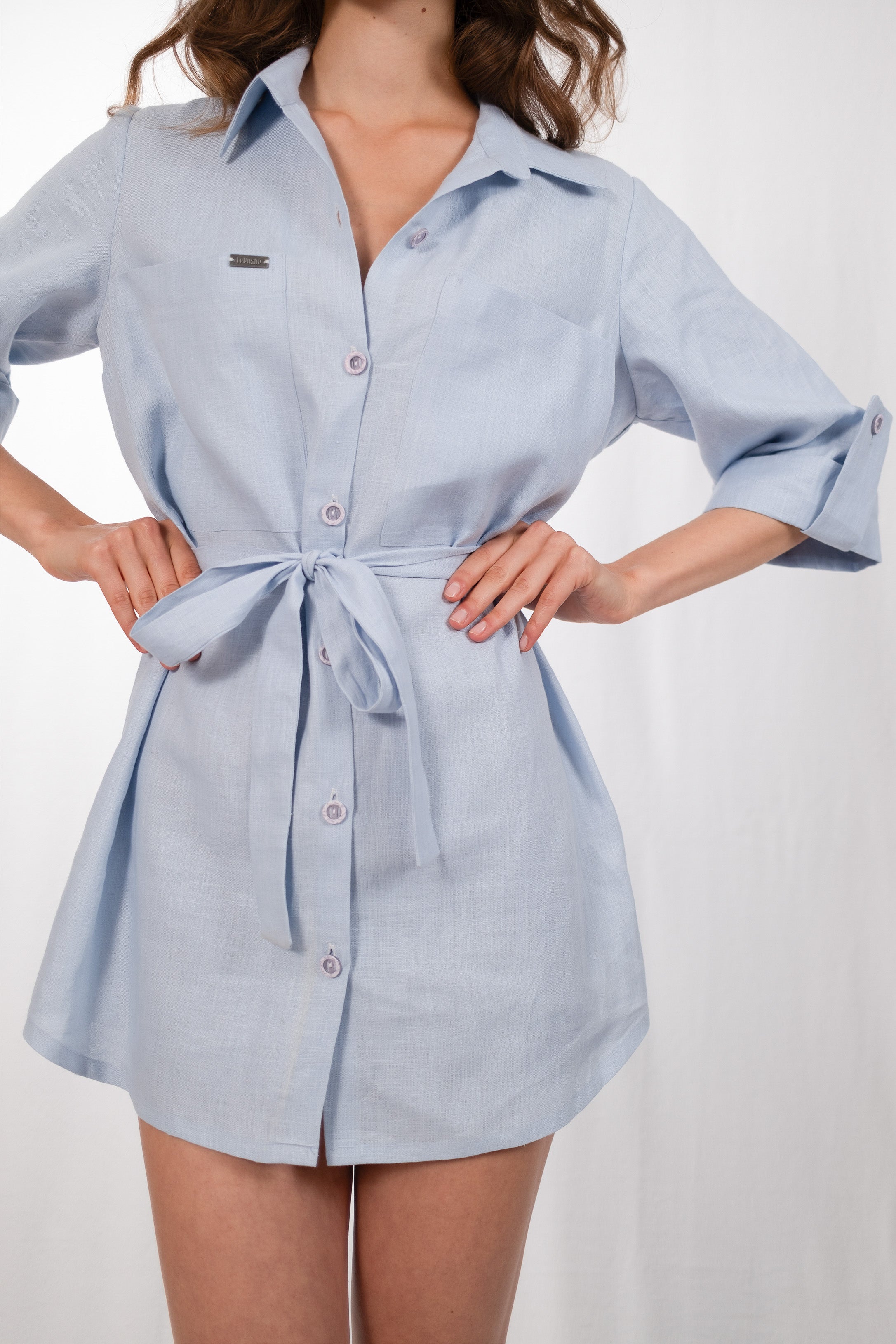 Saphir Silhouette Hemp Dress