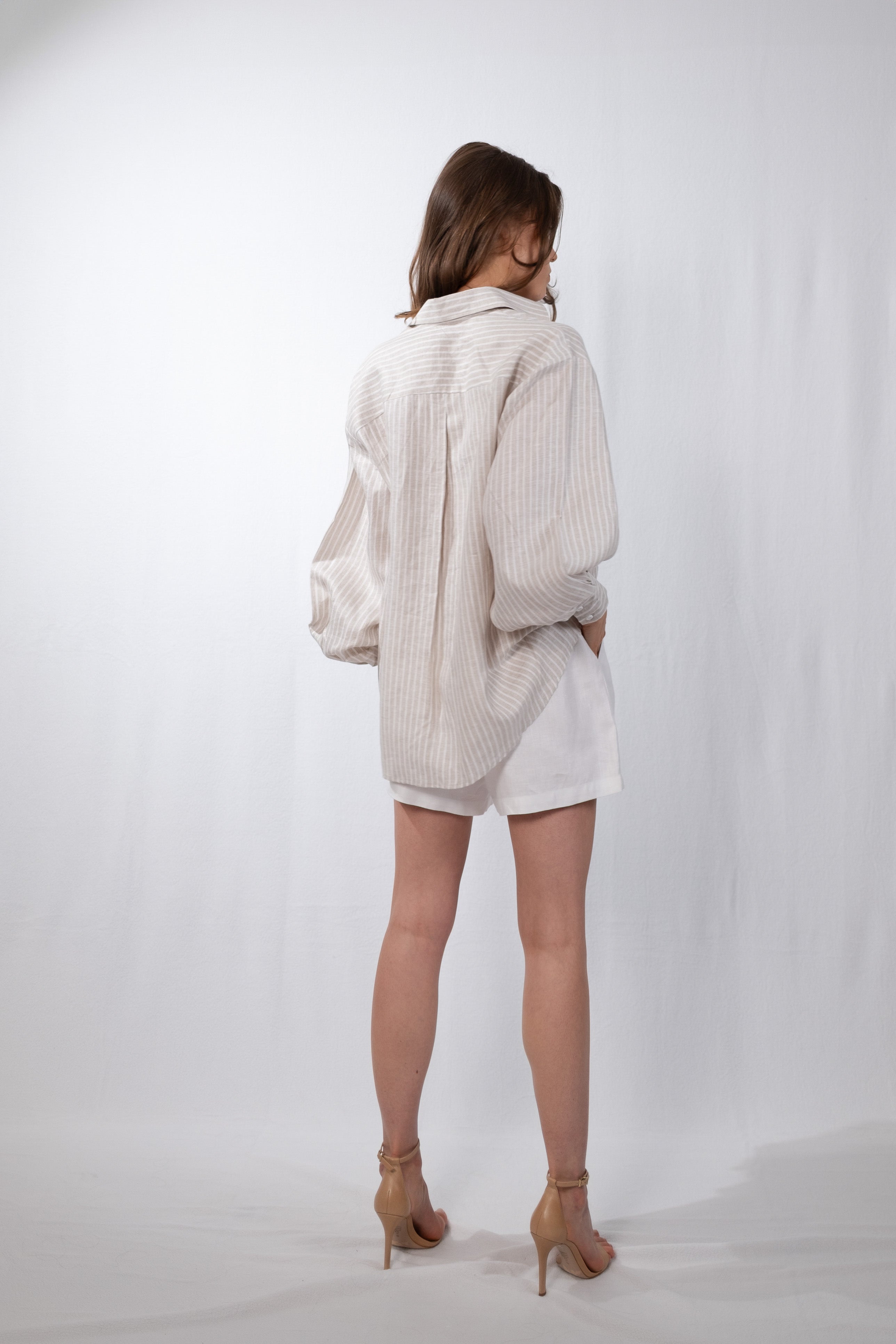 Amber Stripe Hemp Shirt