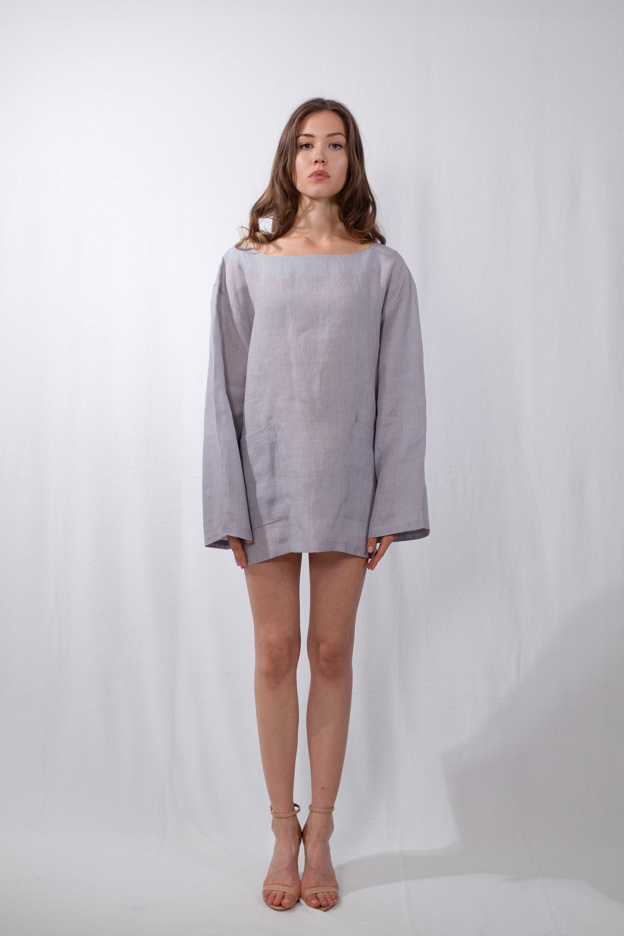 Misty Hemp Natural-Dye Tunic