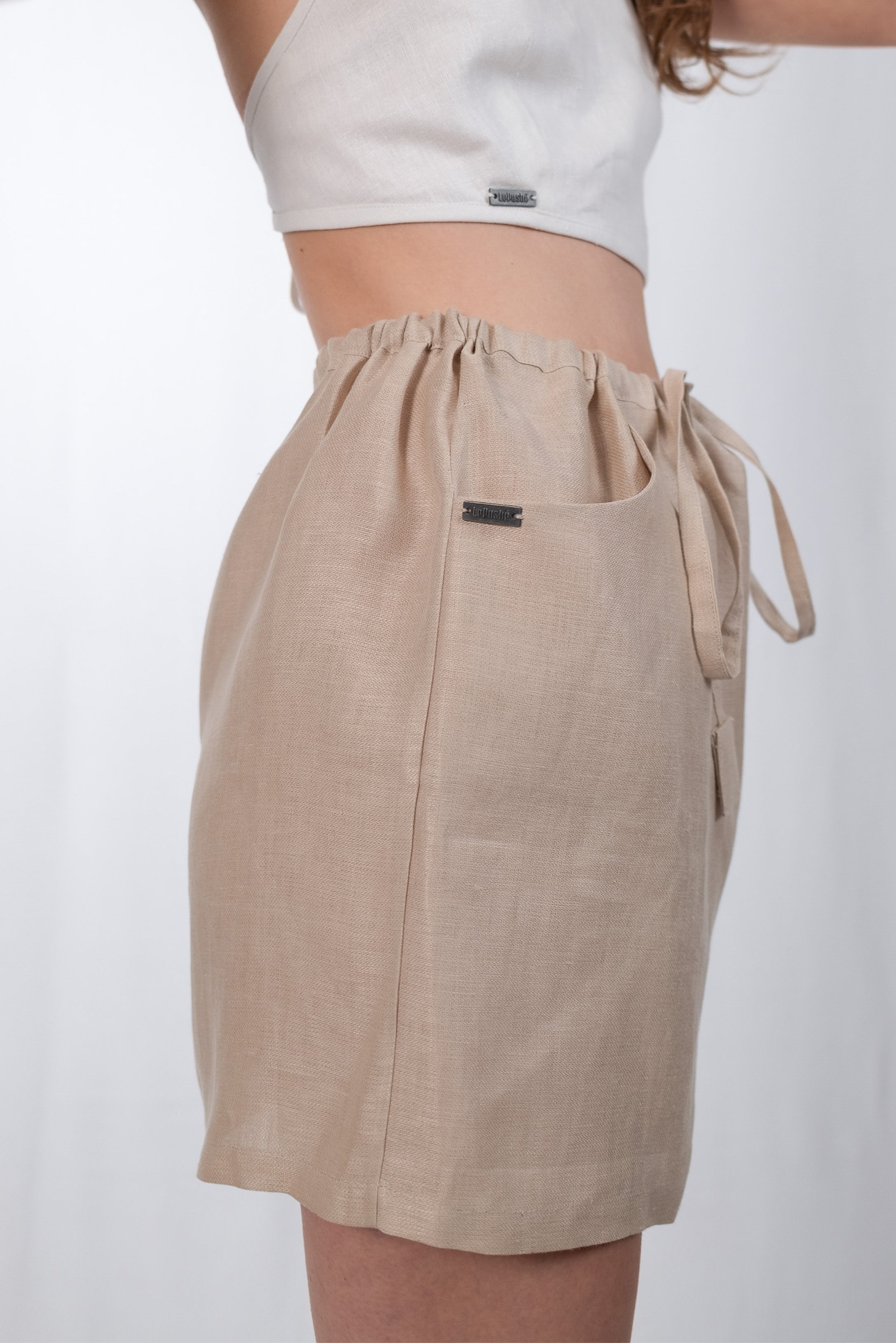 Linnea Sand Hemp Skirt